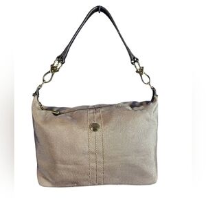 JPK Paris 75 Champagne Tan Nylon Rectangle Shoulder Bag